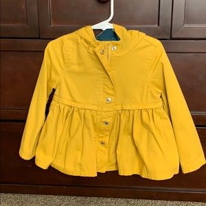 Toddler girls size 2t Oshkosh yellow jacket